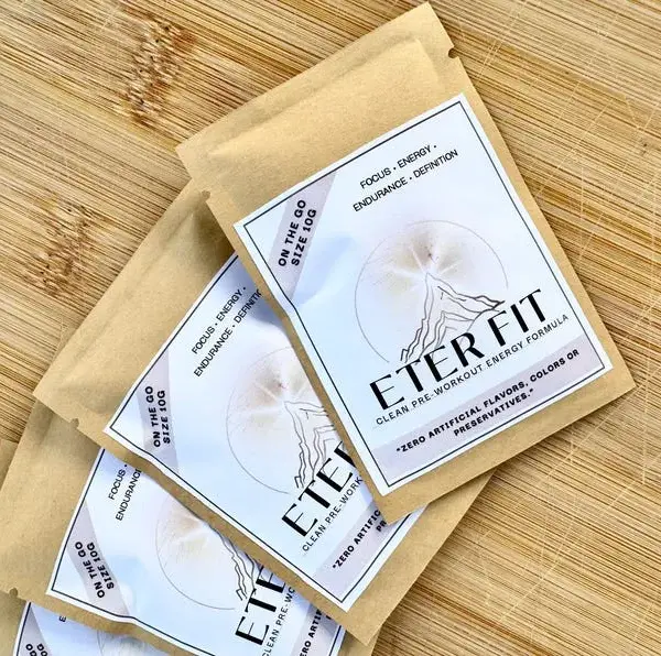 ÉTER FIT Clean Pre-Workout Energy Formula, Natural Caffeine, Focus, Endurance, Definition, 6 PACK