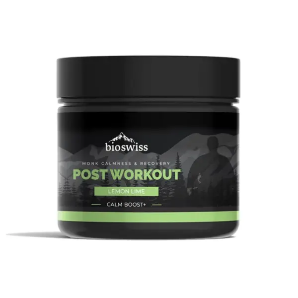 BIO SWISS Sport Recovery + Hydration post-workout natural sugar free with electrolytes and reishi mushroom - Lemon Lime flavour