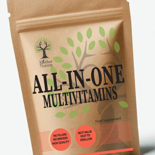 Multi Vitamins Capsules High Strength ALL-IN-ONE Vitamins & Minerals Eco-frindly Vegan Supplements