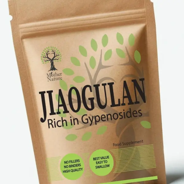 Jiaogulan Capsules: 500mg High Potency Vegan Supplement - 60 Capsule
