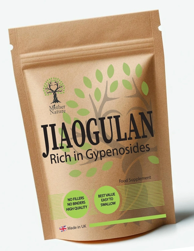 Jiaogulan Capsules: 500mg High Potency Vegan Supplement - 60 Capsule