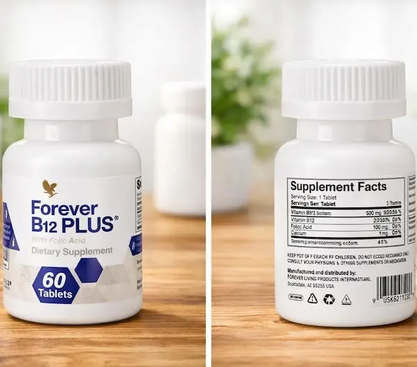 Forever B12 Plus with Folic Acid Time-Release Tablets (60 Count)