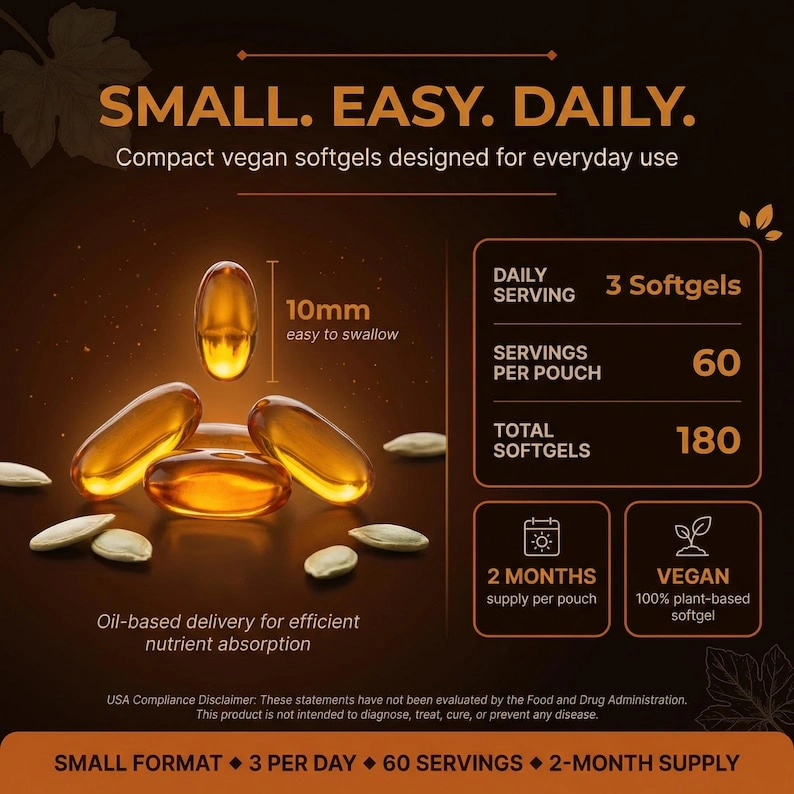 Pumpkin Seed Extract 3000mg – Saw Palmetto, Zinc & Lycopene - Image 5