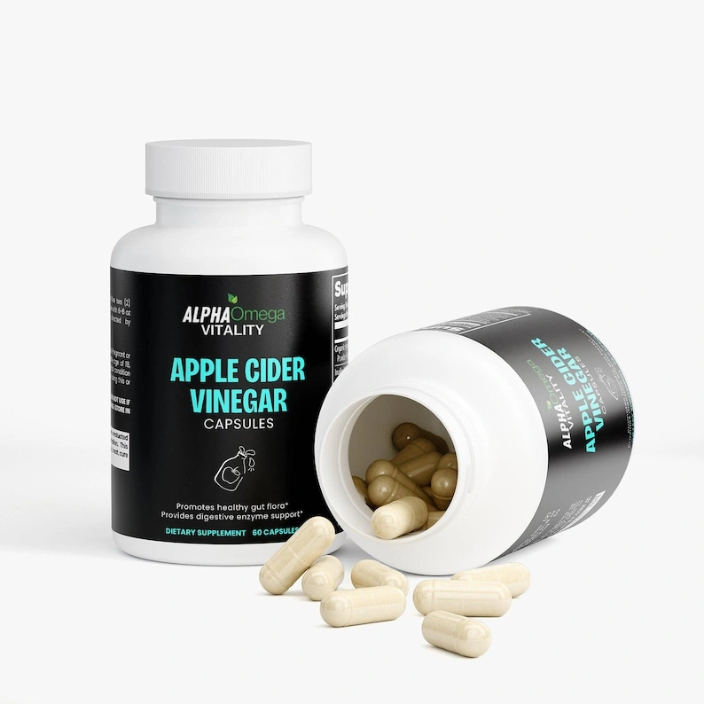 Apple Cider Vinegar Capsules | ACV Powder with Prebiotics & Probiotics - Image 4