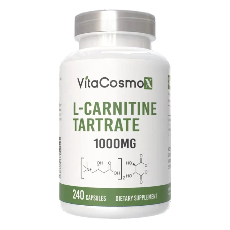 VitaCosmoX L-Carnitine Tartrate - 240 Vegan Capsules