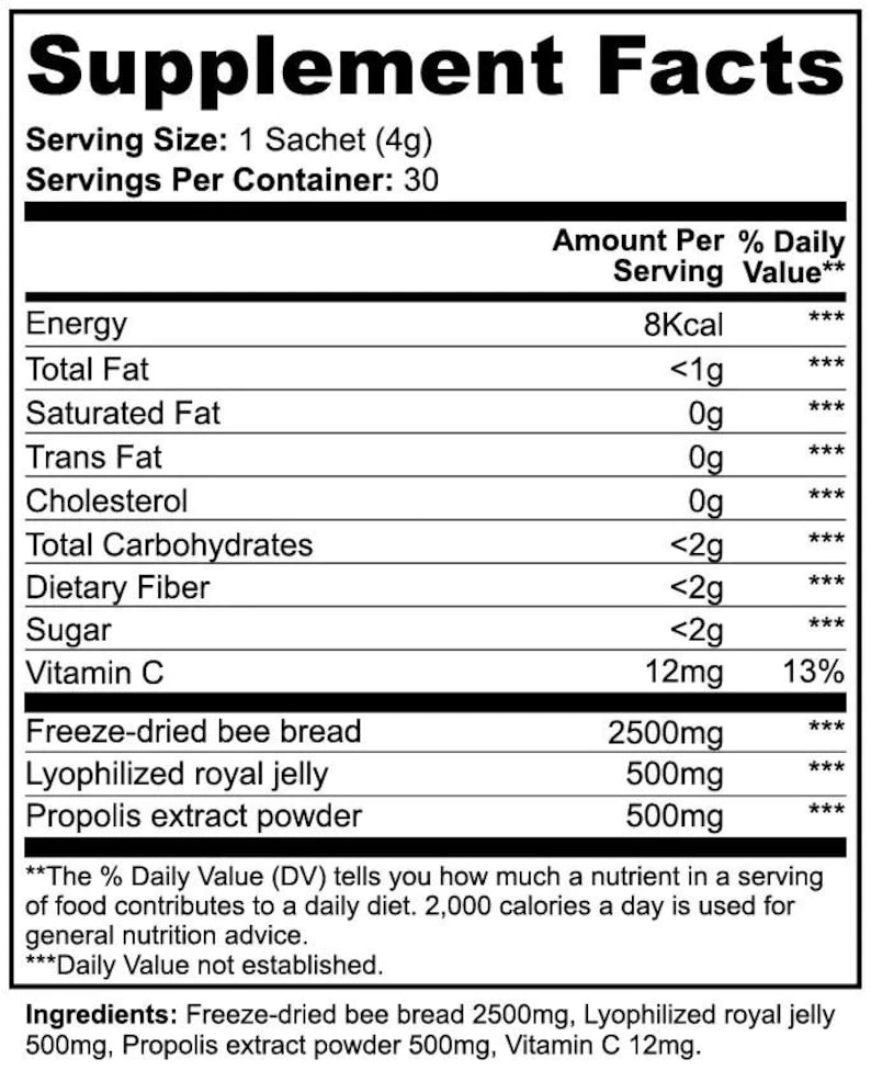 Bee Bread Powder Dietary Supplement Food Supplement - Image 5