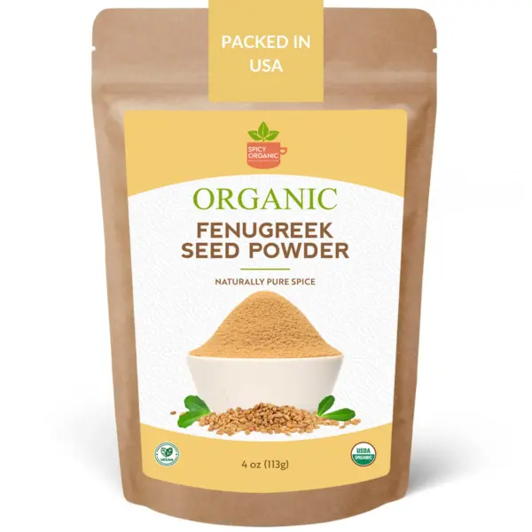 Organic Fenugreek Seed Powder – Authentic Cooking Spice - 4 OZ.