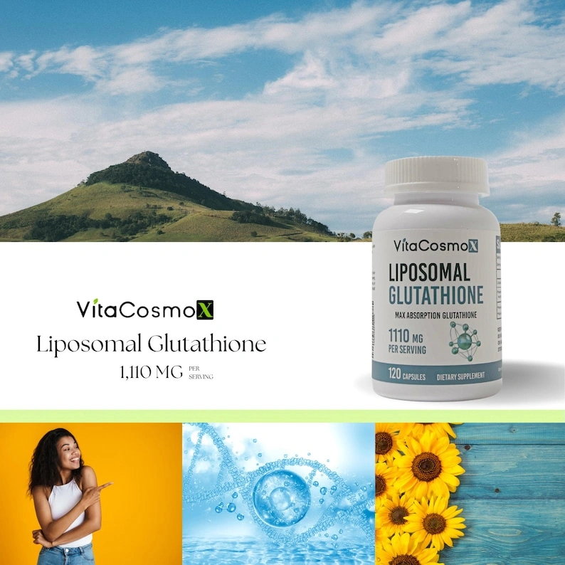 Vegan Glutathione Supplement – 500mg Antioxidant, 120 Capsules - Image 7