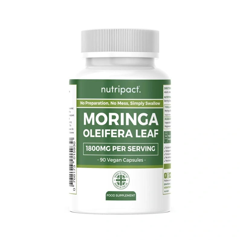 High Strength Moringa Capsules: 600mg Vegan Superfood Supplement