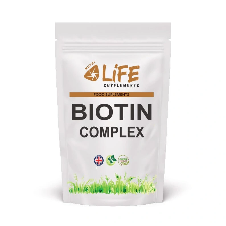 Biotin Complex vegan Supplement BIOTIN 10,000mcg Zinc Copper Vitamin C - 60 Capsules