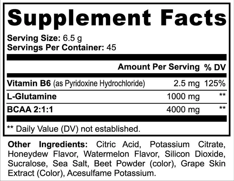 BCAA Post Workout Powder (Honeydew/Watermelon) - Image 4