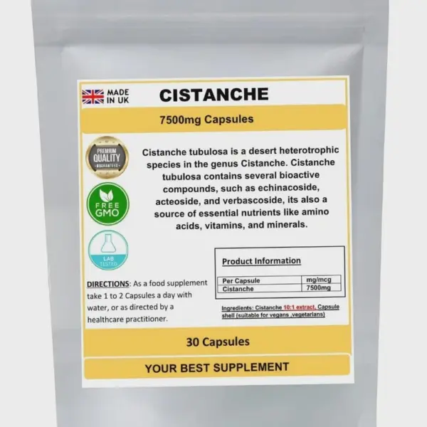 Cistanche extract capsules 750mg (30 Capsules)