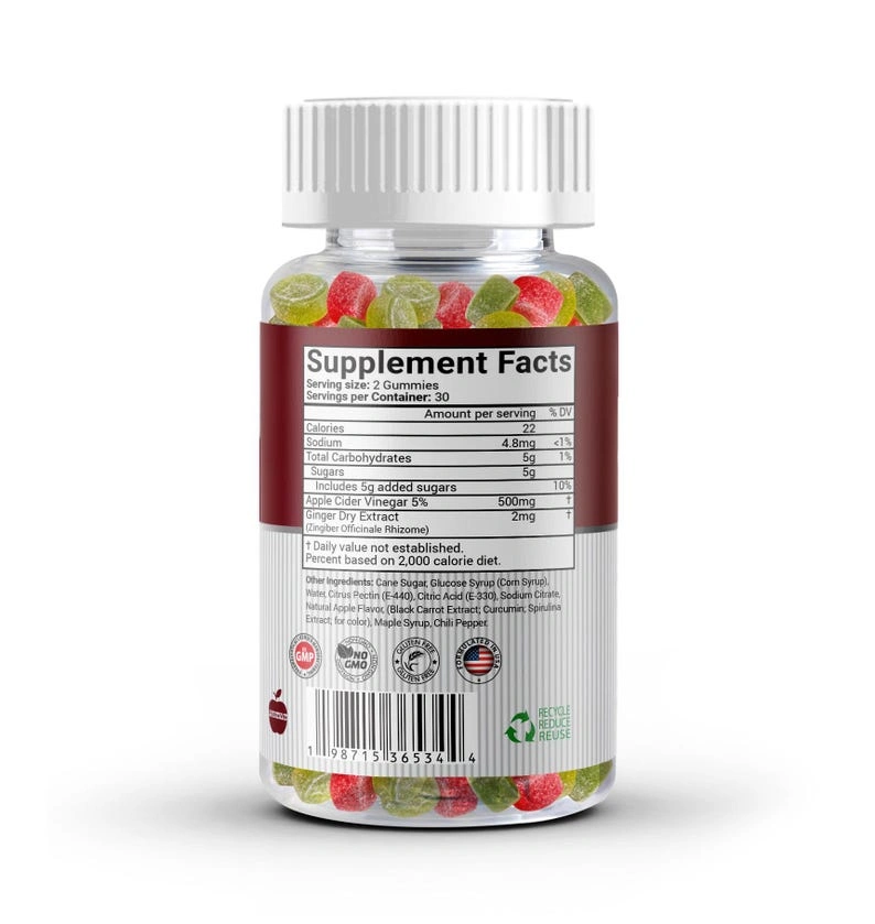 Apple Cider Vinegar Gummies with Ginger - Image 2